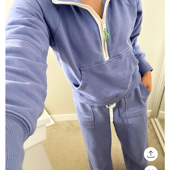 Offline by Aerie Throwback hooded Quarter zip sweatshirt - Picture 1 of 6